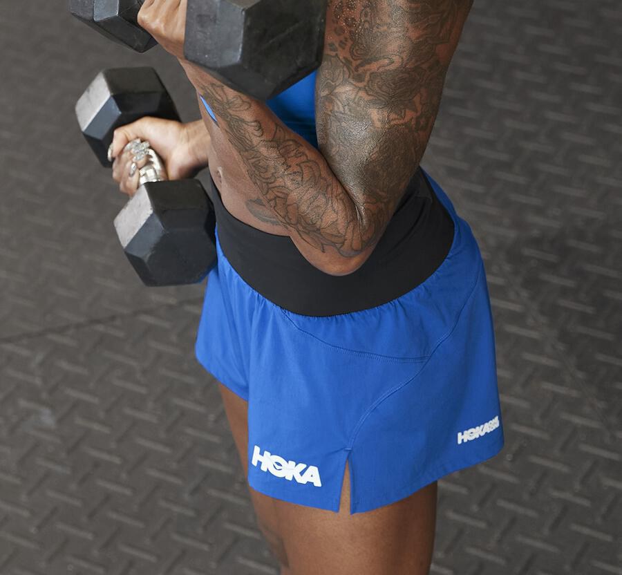 Hoka One One UK Hoka Shorts Womens Online Hoka Performance Blue